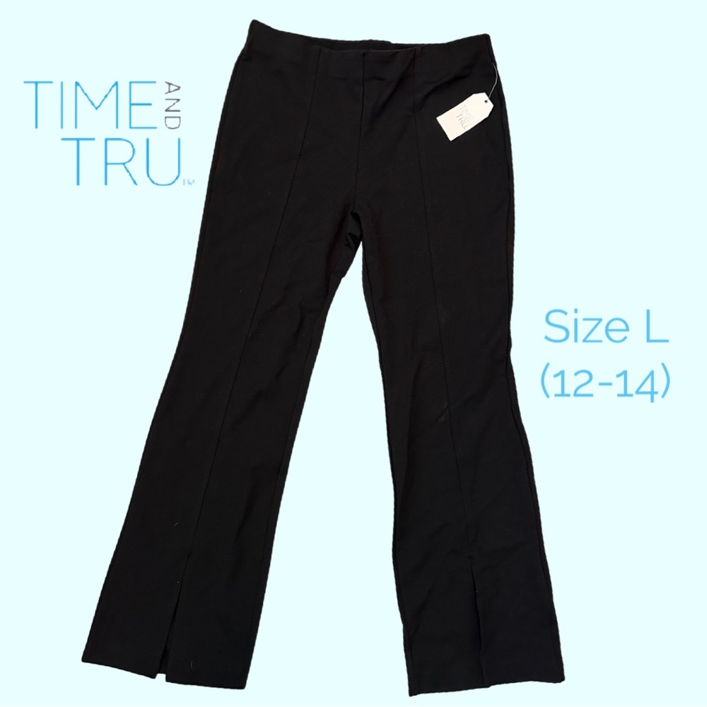 Women’s stretch slit hem trousers